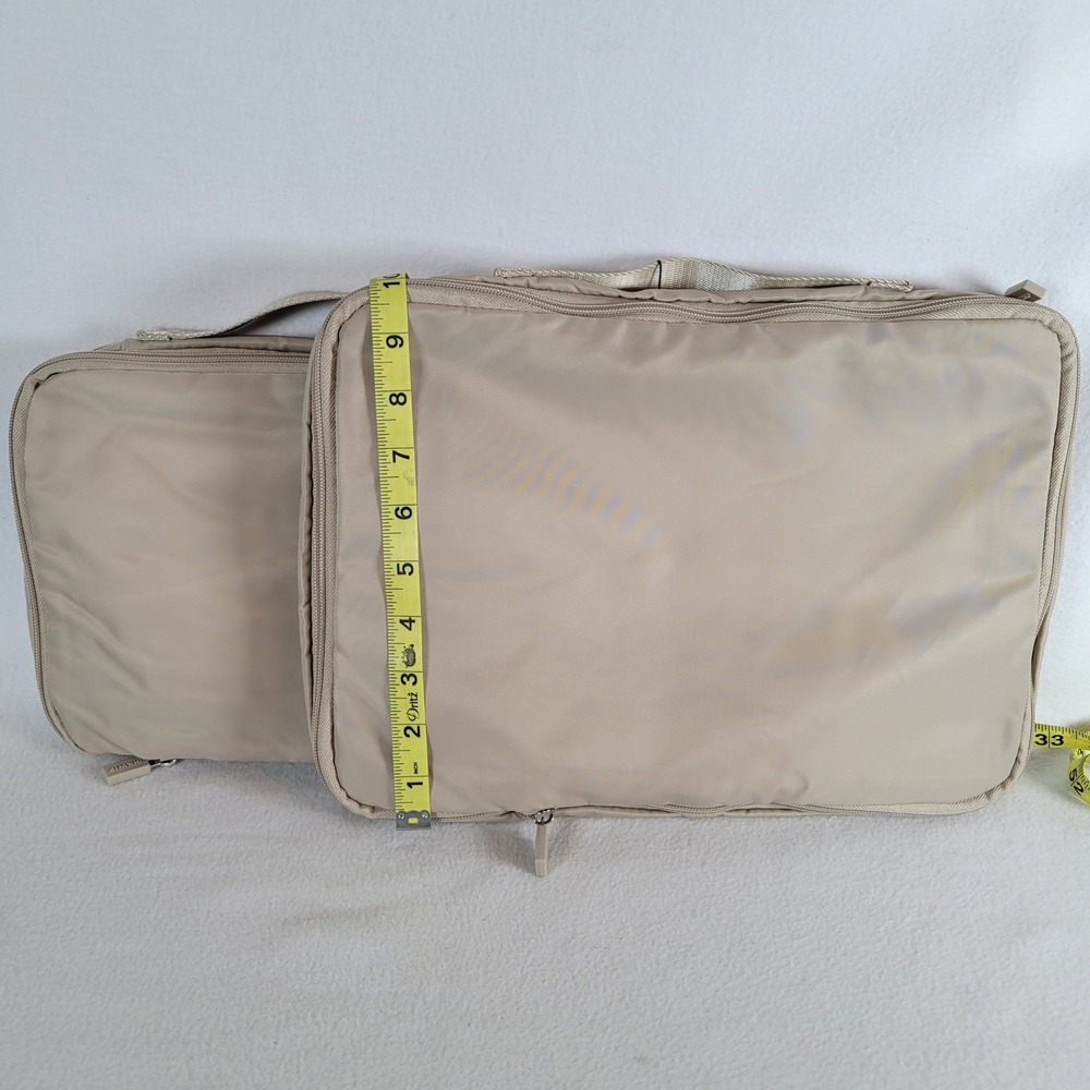 IHKWIP Women Any Excursion Compression Packing Cubes Nylon Travel Set Beige - Picture 9 of 9